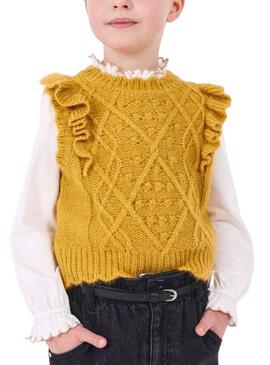 Chaleco Mayoral Tricot Amarillo para Niña