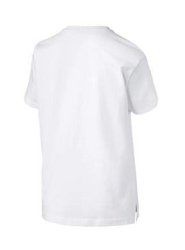 Camiseta Puma Classics Logo Blanco Mujer