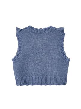 Chaleco Mayoral Tricot Azul para Niña