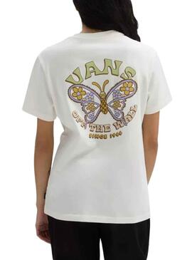 Camiseta Vans Paisley Fly Blanco para Mujer