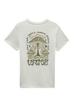 Camiseta Vans Shroomy Experience Blanco Mujer