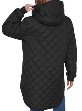 Abrigo Vila Acolchado Vitate Negro Para Mujer