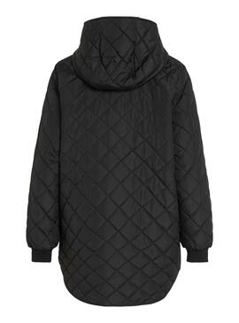 Abrigo Vila Acolchado Vitate Negro Para Mujer