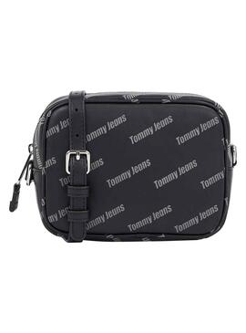 Bolso Tommy Jeans Must Camera Print Negro Mujer