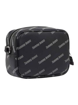 Bolso Tommy Jeans Must Camera Print Negro Mujer