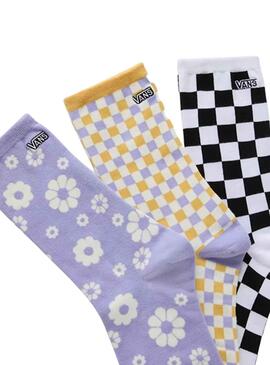 Calcetines Vans Threefer 3 Pack para Mujer