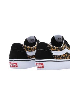 Zapatillas Vans SK8 Low Leopard Negro para Mujer