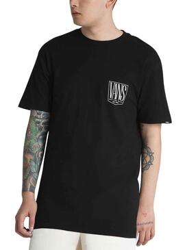 Camiseta Vans Original Tall Type Negro para Hombre