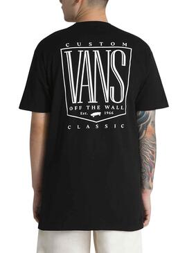 Camiseta Vans Original Tall Type Negro para Hombre