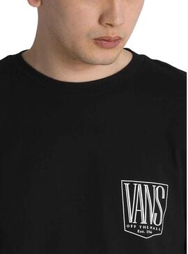 Camiseta Vans Original Tall Type Negro para Hombre