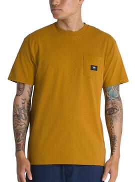 Camiseta Vans Woven Patch Amarillo para Hombre