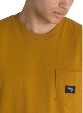 Camiseta Vans Woven Patch Amarillo para Hombre