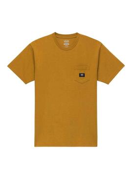 Camiseta Vans Woven Patch Amarillo para Hombre