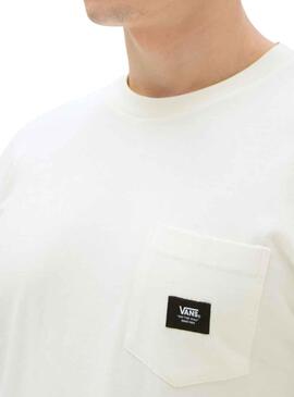 Camiseta Vans Woven Patch Blanco para Hombre