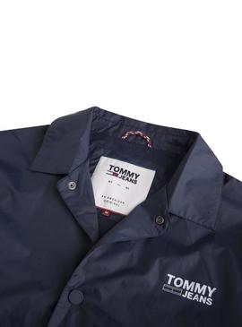 Cazadora Tommy Jeans Solid Coach Azul Hombre