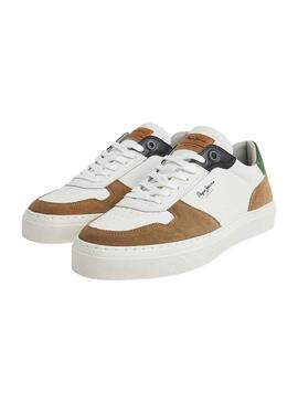 Zapatillas Pepe Jeans Yogi Street Blanco Camel 