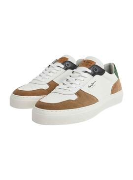 Zapatillas Pepe Jeans Yogi Street Blanco Camel