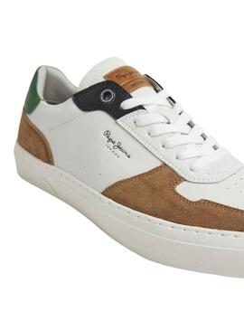 Zapatillas Pepe Jeans Yogi Street Blanco Camel