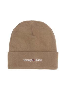 Gorro Tommy Jeans Sport Marrón