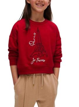 Sudadera Mayoral Paris Rojo para Niña