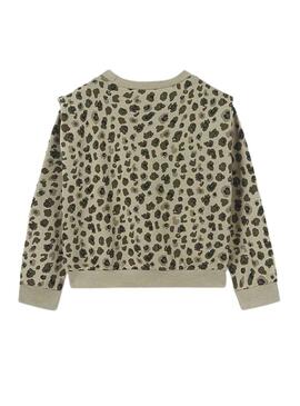 Jersey Mayoral Estampado Leopardo Verde Niña