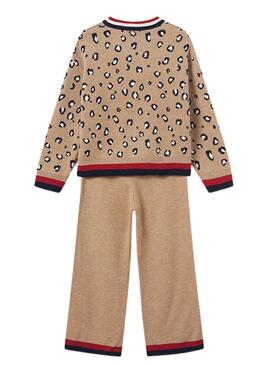 Conjunto Mayoral Pantalón Tricot Marrón para Niña