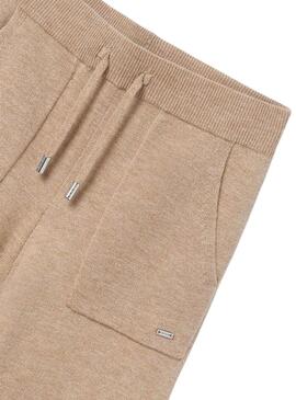 Conjunto Mayoral Pantalón Tricot Marrón para Niña