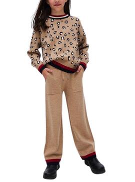 Conjunto Mayoral Pantalón Tricot Marrón para Niña