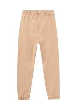 Pantalón Mayoral Chándal Felpa Beige para Niña