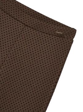 Leggings Mayoral Topo Flock Marrón para Niña