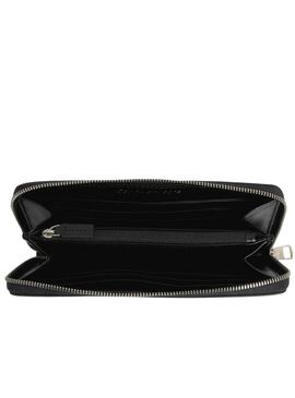 Cartera Calvin Klein Sculpted Zip Negro Rosa Mujer