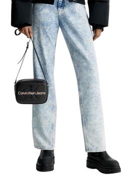 Bolso Calvin Klein Sculpted Camera Negro Mujer