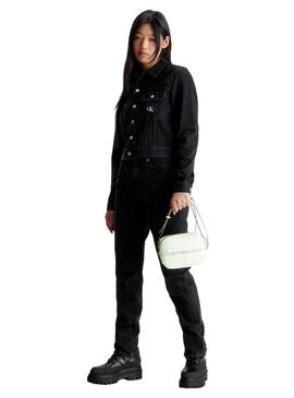 Bolso Calvin Klein Sculpted Camera Verde Mujer