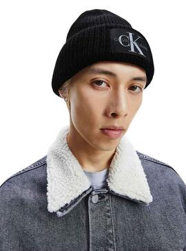 Gorro Calvin Klein Monologo Negro Hombre mujer