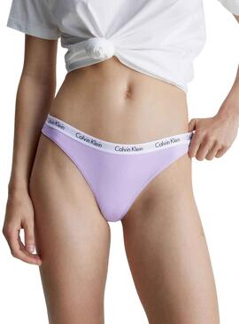 Tanga Calvin Klein Thong 3PK Blanco para Mujer