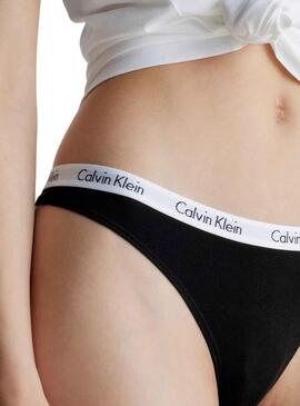 Tanga Calvin Klein Thong 3PK Blanco para Mujer