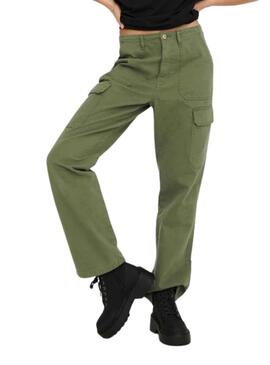 Pantalón Only Mafy Cargo Verde para Mujer