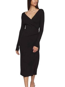 Vestido Vila Vicomfy Negro para Mujer