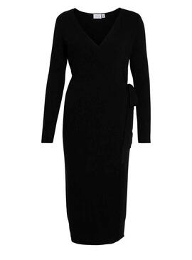 Vestido Vila Vicomfy Negro para Mujer