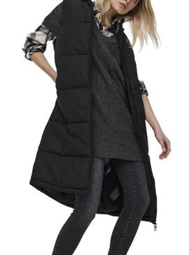 Chaleco Largo Only Lalina Waistcoat Negro Mujer