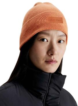 Gorro Calvin Klein Essential Knit Naranja Mujer