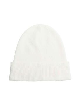 Gorro Calvin Klein Essential Knit Blanco Mujer