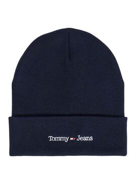 Gorro Tommy Jeans Sport Marino Para Mujer