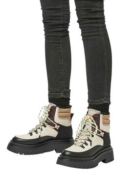 Botines Pepe Jeans Queen Funny Blanco para Mujer