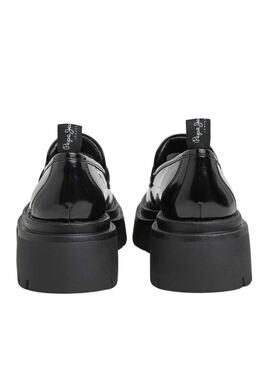 Mocasines Pepe Jeans Queen Oxford Negro Mujer