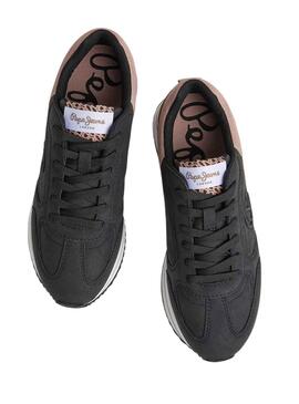 Zapatillas Pepe Jeans Rusper Minimal Negro Mujer