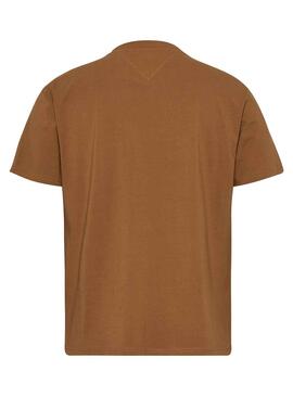 Camiseta Tommy Jeans Linear Khaki Para Hombre