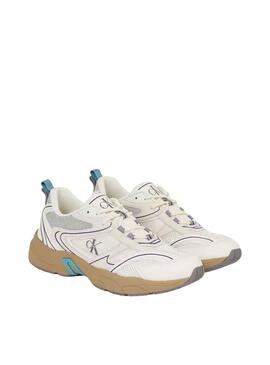 Zapatillas Calvin Klein Retro Tennis Blanco Hombre