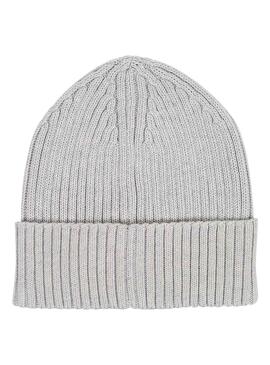 Gorro Tommy Jeans Rib Flag Gris