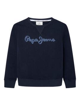 Sudadera Pepe Jeans Nolan Marino Para Niño